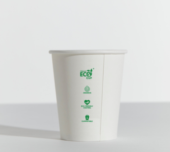 6oz Truly Eco Plain White Cup