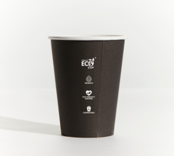 12oz Truly Eco Black Cup