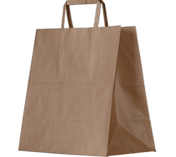 Brown Kraft Bag/flat paper handle/small 250pc/ctn