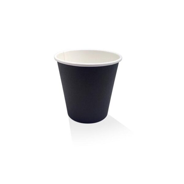 8oz PE Coated black SW cup/One -Lid – Fits – All 1000pc/ctn
