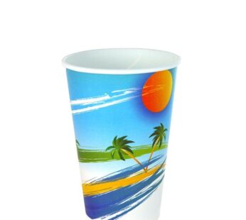 Paper Cup Milkshake Paradiso Multi Colour 16 oz