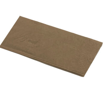 Culinaire 2ply Lunch Recycled Brown Kraft Napkin GT Fold