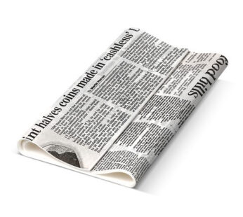 #Greaseproof Paper Newsprint 190 x 300mm – 200/ream