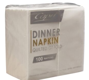 Napkins Quilted GT Fold White Dinner