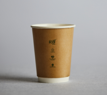 16OZ TRULY ECO DOUBLE WALL KRAFT CUP