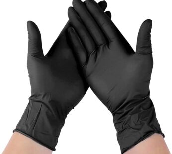 Nitrile Glove PF L BK 1000s