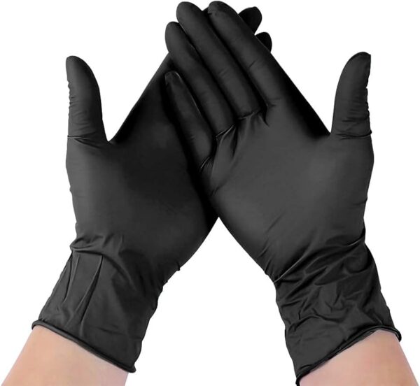 GLOVES NITRILE X/LARGE BLACK