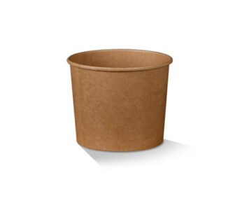 PE coated brown kraft bowl 12oz 500pc/ctn