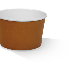 PLA Coated Paper Bowl 12OZ Brown 500pc/ctn