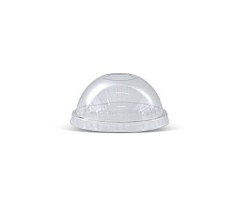 10/12oz PET Dome lid /Die-cut hole