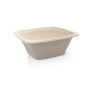 Unbleached sugarcane Square container 32oz 300pc/ctn