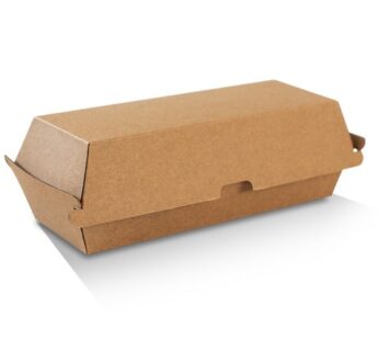 Hot Dog Box/Brown Corrugared Plain/Brown 200pc/ctn